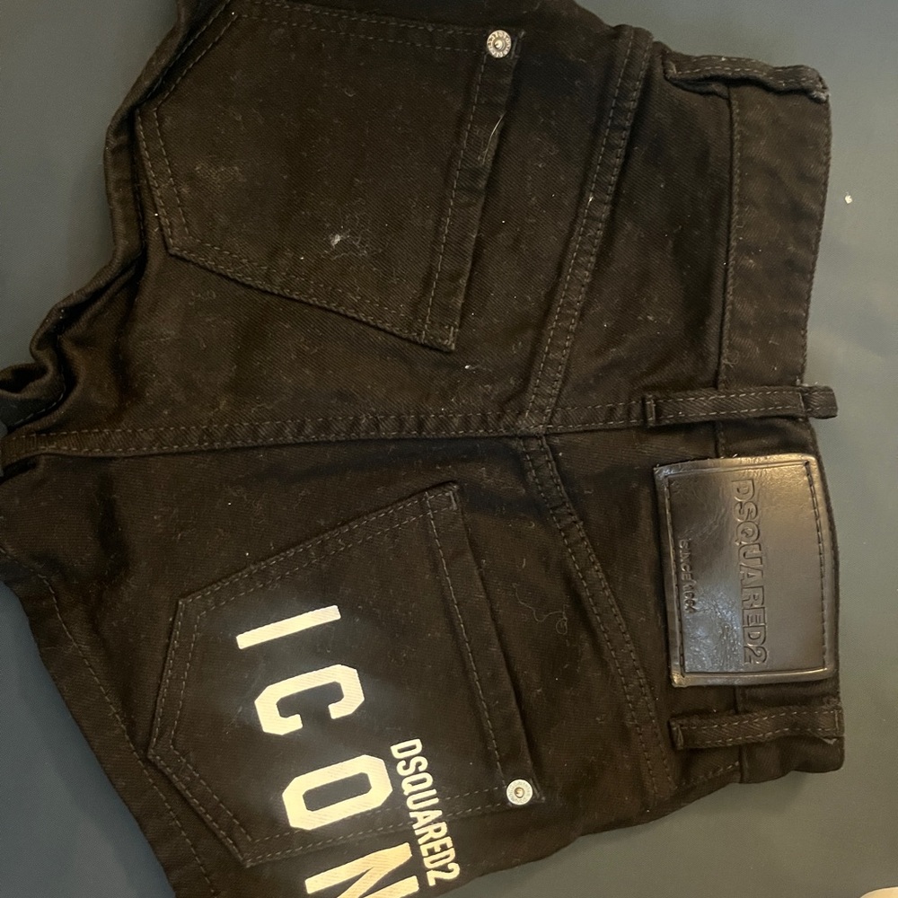 DSQUARED2 Black Denim Jeans with Iconic Branding